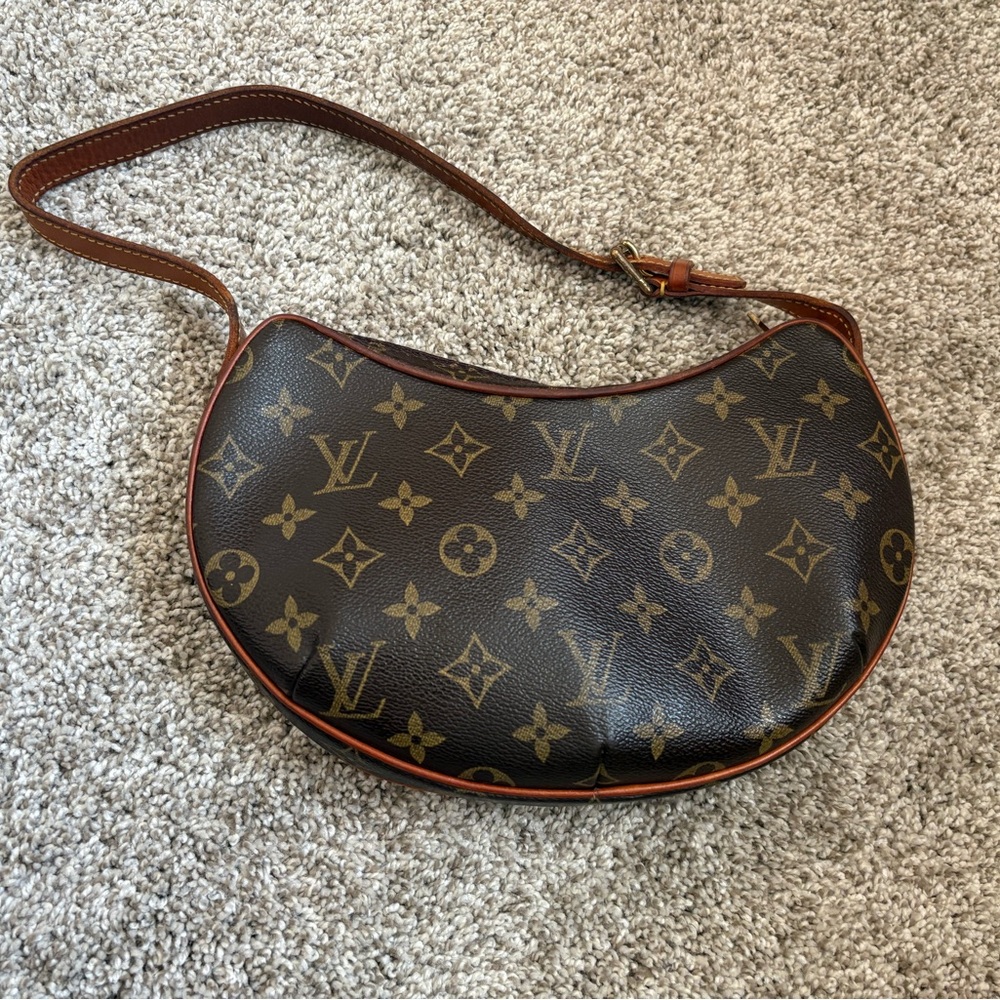 Louis Vuitton Brown Monogram Croissant PM Bag
